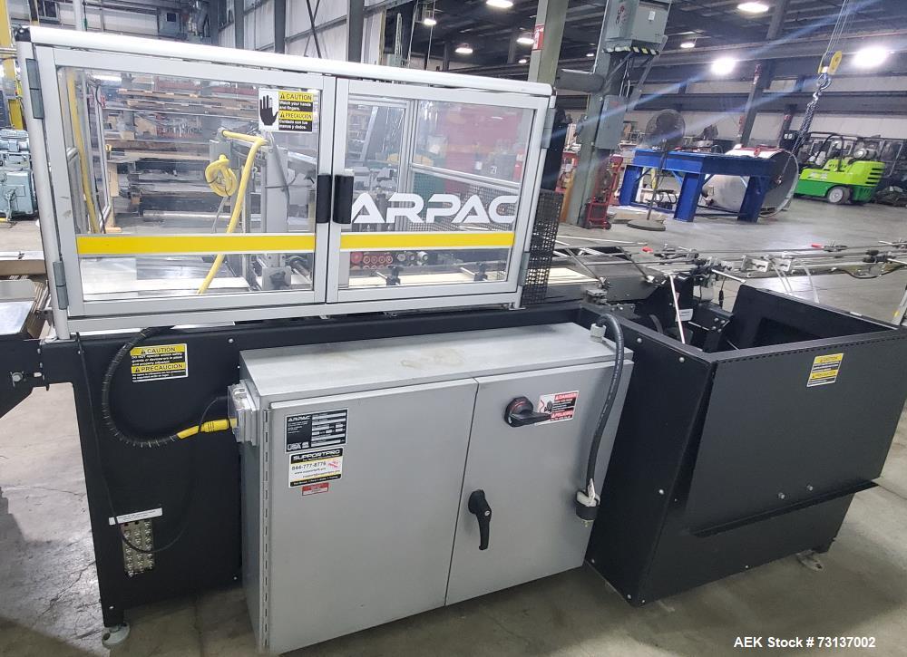 Arpac TS37 Continuous Motion Shrink Wrapper with Arpac VT12248 Shrink Tunnel